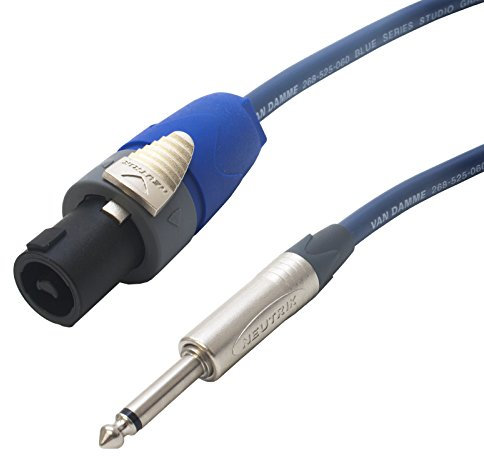 Van Damme Studio Grade 2x2.5mm Speakon to Mono Jack Passive Speaker Lead (1.5m)