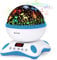 Moredig Baby Projector Light, Rotating Kids Night Light with Remote and Timer, Built-in 12 Songs Projector Lamps for Kids Adults - Blue White