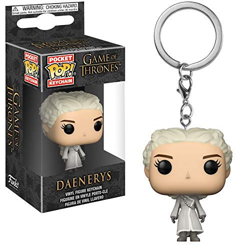 Funko 31813 Pocket Pop keychain: Game of Thrones: Daenerys (White Coat)