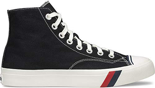 Keds Royal Hi Herren-Sneaker, Schnürschuh, Schwarz; Leinen, 35.5 EU