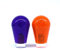 Arcity 2 Pcs Arcade Joystick Oval Bat Top Ball Top Handle Knob American Type Crystal for Zippy SANWA SEIMITSU Arcade1up Machine Console Cabinet Orange and Purple