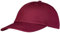 Pembroke Dad Cap, Flache Basecap, Low Profile, Dad Hat, Sommer Mütze, Washed Cotton, Damen und Herren, Einstellbar, Maroon