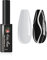 VidaRosa Gel Nail Liner Polish Pen UV LED Painting Gel Polish Set for 3D Nail Art DIY Nail Design Pull Line Pen Nail Drawing, Nail Painting Polish for Manicure Salon, 10ML, White