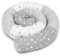 Amilian Bettschlange - ideal als Kuschelschlange oder Bettrolle - Made in EU - Baumwolle - Grau Pink