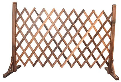 LOVIVER Clôture en Bois Extensible Accessoires de Photo de Mariage Treillis de Jardin rétractable clôture en Treillis Panneau d'écran de Jardin Pliable pour