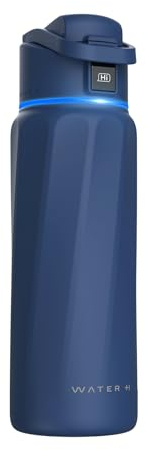 BOOST - Botella de agua inteligente con recordatorio para beber agua y botella de seguimiento de agua, botella de agua aislada al vacío de doble pared, acero inoxidable, botella de agua de boca ancha