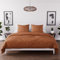 Intemporel Parure de Couette en Microfibre lavée 260x240 cm Boheme Terra, par Soleil d'Ocre
