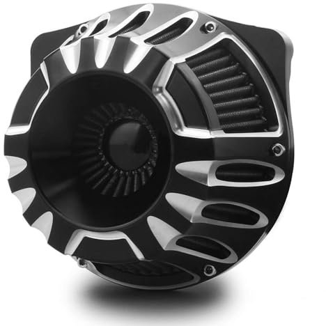 Per filtro depuratore d'aria harley Touring Street Glide Road King electra tri trike Dyna Sportster XL 883 1200 Softail aspirazione aria (Deep style -Contrast Cut, C-Per Touring 08-16, Softail 16-17)