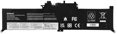 KHlove 15.2V 51Wh 01AV432 Laptop Akku für Lenovo ThinkPad Yoga 260 00HW026 00HW027/370 X380 Series 01AV433 01AV434 SB10K97589 SB10K97590 SB10K97591 Battery