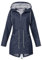 Keepink Rain Coats for Women Waterproof Hoodie Jackets Plain Windproof Zipper Windbreaker Adjustable Lightweight Raincoat with Pockets Packable Outwear Large 8-22 Clearance