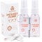 VILLAVER Eye Glass Cleaner Spray for Optical Surfaces - Lens Cleaning Spray for Smartphone, Tablets, TVs & More - 2 Pack (30ml), Microfiber Cloths, and Eyeglass Repair Screw