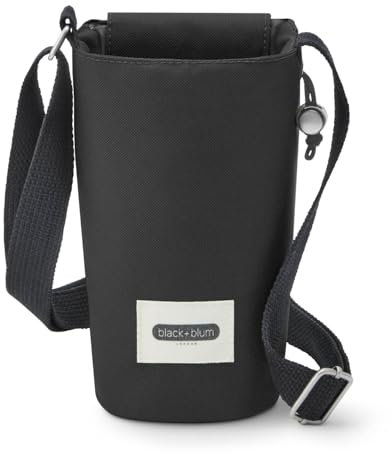 Black+Blum Insulated Bottle Bag - For Adults and Kids - Made with Recycled PET and BPA Free - Bottle Bag for On The Go, Black