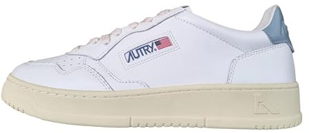 AUTRY Scarpe Sneakers Unisex in Pelle AULM LL79 Bianco Azzurro (Bianco Azzurro, Sistema Taglie Calzature EU, Adulto, Numero, Media, 42)