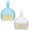Mini Dustpan and Brush Sets, 2Pack Dust Pan and Brush，Handheld Broom and Dustpan Set, Portable Cleaning Brush with Dustpan Combo for Home, Table, Countertop, Sofa, Key Board (White blue)