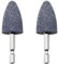 2 Pcs Drill Sanding Attachment,Cone Shape Grinding Wheel Bits Stone Angle Grinder Drill Bit Sharpener,Hexagonal Handle Brown Corundum Grind Stone,Rotary Tool Drills Polishing Deburring Carving