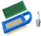 OxoxO Filtro dell’aria 794421 697152 613022 650821 697775, con pre-filtro 697292 e candela, compatibile con motori Briggs & Stratton
