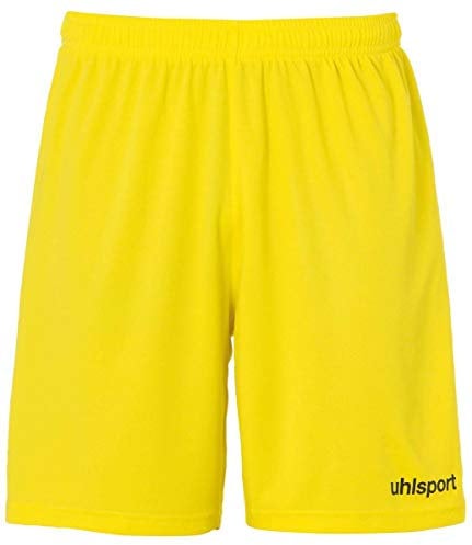 uhlsport Kinder Center Basic Shorts, limonengelb/Schwarz, 140