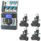 Centralina Irrigazione Elettrica I-Dial Rain 4 Vie 24 VAC Con Trasformatore Esterno + 4 elettrovalvole| Ampio Display Retroilluminato| 4 Cicli d'Irrigazione Indipendenti