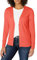 Amazon Essentials Cardigan léger à col en V (Grande Taille Disponible) Femme, Rose Corail, XXL