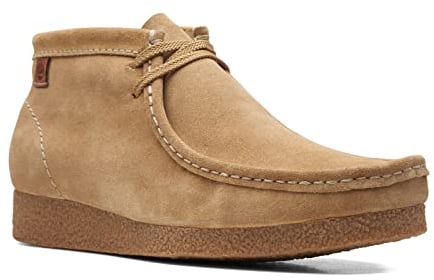 Clarks Shacre Boot, Scarpe Chukka Uomo, Dark Sand Suede, 41.5 EU