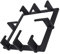 sparefixd for NEFF Built in Gas Hob Pan Support Grid 00746541