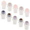 Milisten 10 x Ersatzkugeln, natürlicher Edelstein, Rollerball-Fassungen, Roll-On-Flaschen für ätherische Öl-Rollerflaschen aus Glas.