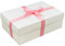 White Gift Box with Lid | Pick Your Ribbon Colour | Large Memory or Hamper Boxes | Flat-Packed Gift Boxes for Presents, Birthday or Baby Gifts | Size 30x20x10cm (Rose Ribbon 32)