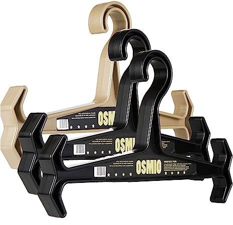 YCJ OSMIO (3er-Pack) Heavy Duty Kleiderbügel für taktische Befestigungen, Gewichtsweste, Tauchausrüstung, Neoprenanzug und Taucher-BCD (schwarz)