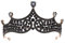 Uonlytech Krone Gothic Diadem Schwarz Black Barocke K?nigin Krone Vintage Rhinestones Black Vintage Krone Für M? Geburtstagsfeier Black Swan Krone Krone Hochzeit Schwarz