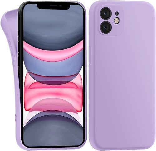 MyGadget Hülle Kompatibel mit iPhone 11 - robuste Silikon Schutzhülle TPU Case Slim Silikonhülle - Back Cover Kratzfest Handyhülle - Matt Lila