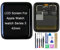 Jinyan Schermo LCD per AP-ple Watch i-Watch Series 3 42mm GPS + Cellular Version (Not Fit GPS) Sostituzione Completa dell'assemblea del digitalizzatore del Touch Screen del Display LCD (Nero)