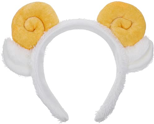 Vaguelly Schaf Kopfschmuck Tierohren Stirnband Kostümzubehör Für Schafe Ohren Stirnband Plüsch-ohren-haarband Mit Teufelshörnern Stirnbänder Haarnadel Erwachsener Damen
