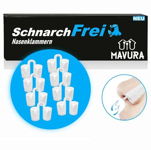 SchnarchFrei Nasenspreizer Set Nasendilatatoren Nasenklammern Schnarchen Sport Fitness [8er Set]