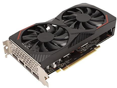 Bewinner RX6600 Gaming Graphics Card, GDDR6 8GB HDMI2.1 128bit Graphics Card with PCI E 3.0 x8, DP, Dual Cooling Fan, 1080P Computer Graphics Card for Gaming Video Editing