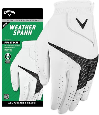 Callaway Golf Weather Spann Golf Glove, Men's Right Hand, L