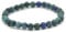Miracles Minéraux Bracelet perle ronde 6 mm, pierre naturelle, création artisanale française, plus de 60 choix (Azurite-malachite 6 mm)