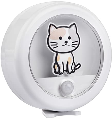 Northpoint LED Kindernachtlicht mit Bewegungsmelder Dimmfunktion mit integriertem Akku Katze