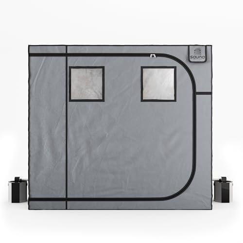 Sauna Rocket | 3-Personen-Ganzkörper-Sauna-Bundle | Für Zuhause zur Entspannung, Erholung und Wellness (Zelt & Dampfgarer)