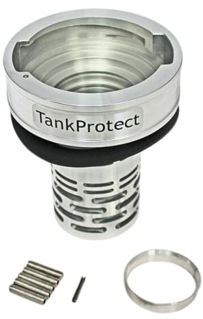 Tank Protect Aluminium Tankfüllschutz 80mm für LKW Diebstahlsicherung Diebstahlschutz Tankschloss Krafststofftank Tankdeckel kompatibel mit Mann DAF Scania Iveco