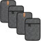 BONTHEE Presine in cotone resistente al calore Set grande di 4 presine antiscivolo per cucinare Accessori da cucina Grigio