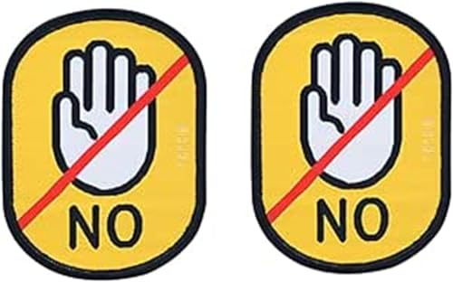 2PCS Geschirr Bestickt Hund Patches Haustier Hund Weste Geschirr Abzeichen No Touch Label Aufkleber für Geschirr Weste Kragen Leine