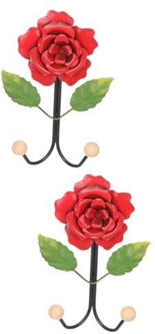 Amosfun 2stücke Wandhängender Rosenhaken Hochwertigem Platzsparend Und Dekorativ Für Schlüssel Kleidung Und Badezimmerzubehör Design Für