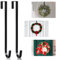 PECULA 2 Stück 35,6 cm Kranzaufhänger für Haustür, Kranz-Türhänger 18 kg Tragkraft, Metallkranzaufhänger für Willkommensschild, Türkranzaufhänger für Halloween, Ostern, Weihnachtsdekorationen