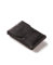 Crazy Horse Craft, Leder Kartenetui Herren, Kartenhalter Damen, Carbon Black Minimalist Slim Wallet