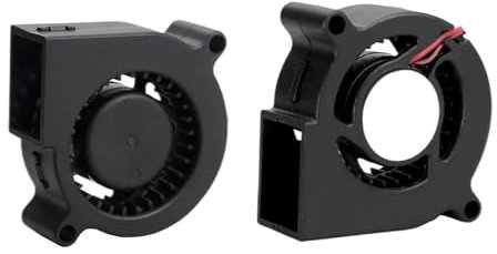 2 Pieces 50mm Blower Fan 5V 12V 24V 5020 Blower Fan 50x50x20mm Centrifugal Turbine Fan DC Brushless Cooling Fan(Color:24V Sleeve)