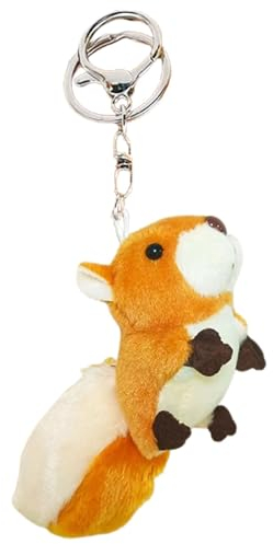 Weicher Eichhörnchen-Plüsch-Schlüsselanhänger, Plüsch-Eichhörnchen-Schlüsselanhänger,Stofftier-Geschenk Für Kinder Und Erwachsene, Set Von 2, Plüsch, Eichhörnchen-Design, Tragbar, Modisch