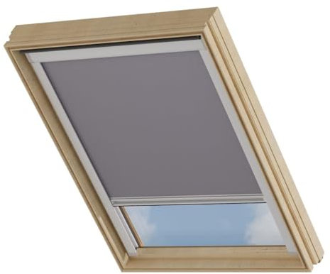 Cocoon Verdunklungsrollo FK06 - Thermo Rollo Verdunkelung - Dachfenster Verdunkelung - Grau