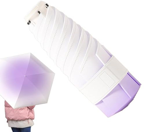 Sonnenschirm - kompakter Faltschirm | UV-Regenschirme für überlegenen Sonnenschutz | Persönlicher Sonnenschirm mit UV-Blocker | vielseitig einsetzbar für Reisen, Regen und Plei-Aktivitäten, violett,