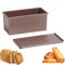 ACTIUSIS Teig Brotbackform mit Deckel, Toastbrot Backform, Brotbackformen, für Brot, Kuchen und Gebäck, Rose Gold