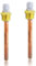 2 manguitos de buceo de 120 mm, manguito de buceo con rosca de latón de 1/2 pulgadas para sensor de temperatura, 8 x 120 mm, tubos de protección contra inmersión para termopares, tubo protector para